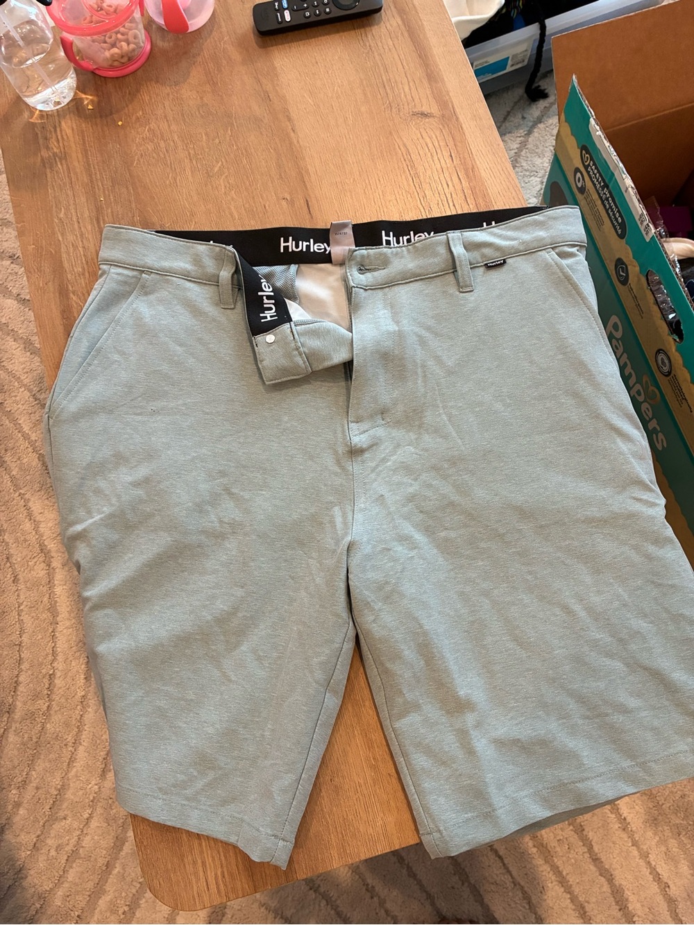 Hurley Men's Mint Green Hybrid Shorts